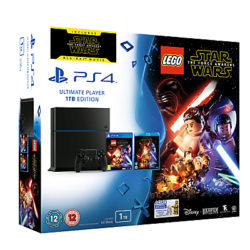 Sony PlayStation 4 Console, 1TB, LEGO Star Wars: The Force Awakens Game and Blu-Ray